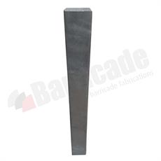 90 x 90mm Square Mild Steel Bollard - Root Fix