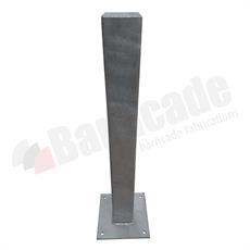 90 x 90mm Square Mild Steel Bollard - Bolt Down