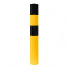 114mm Heavy-Duty Steel Bollard - Yellow & Black