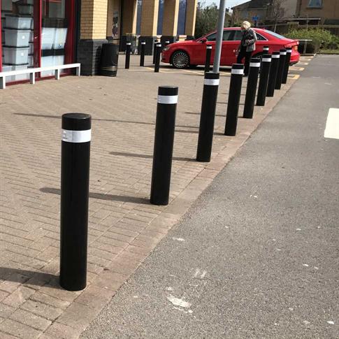 114mm Mild Steel Bollard - Root Fix product gallery image