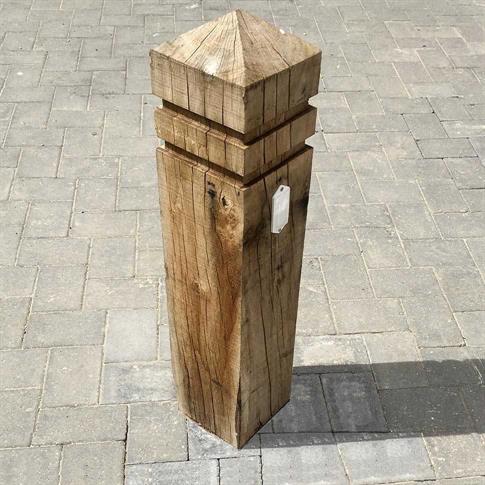 150 x 150mm Square Hardwood Timber Bollard product gallery image