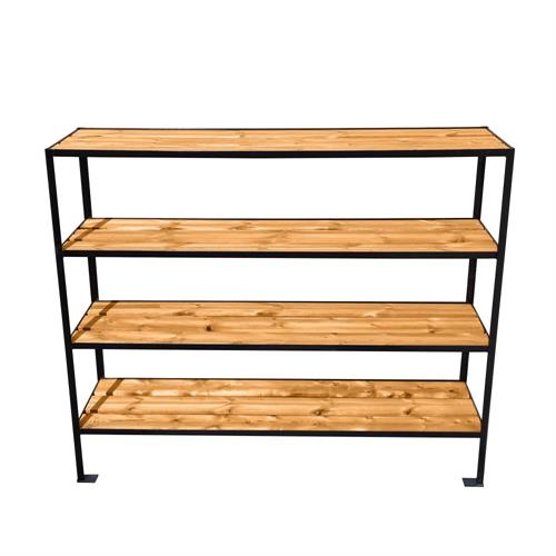 4 Shelf Timber School Bag Rack product gallery image