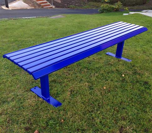 Napoli mild steel bench product gallery image