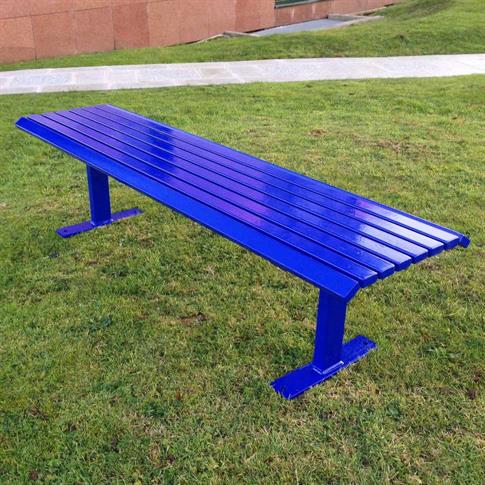 Napoli mild steel bench product gallery image