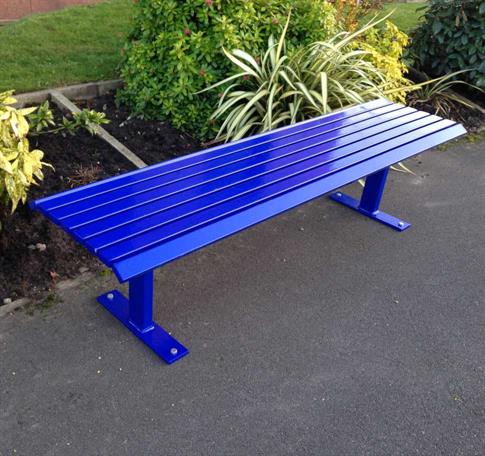 Napoli mild steel bench product gallery image