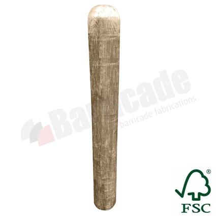 Round Hardwood Timber Bollard product gallery image