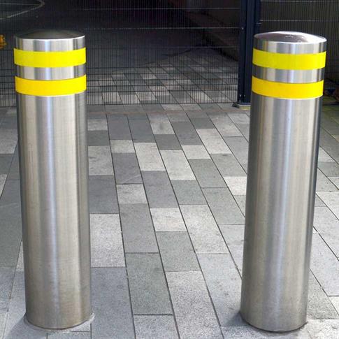 Round Stainless Steel Bollard - Root Fix product gallery image