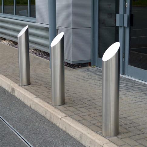 Round Stainless Steel Bollard - Root Fix product gallery image