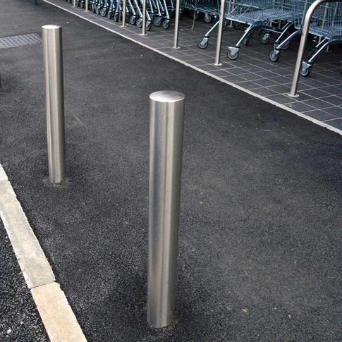 Round Stainless Steel Bollard - Root Fix product gallery image