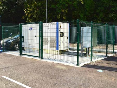 Secure Mesh Bin Store with Gates product gallery image