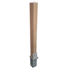 100 x 100mm Removable Hardwood Timber Bollard product image